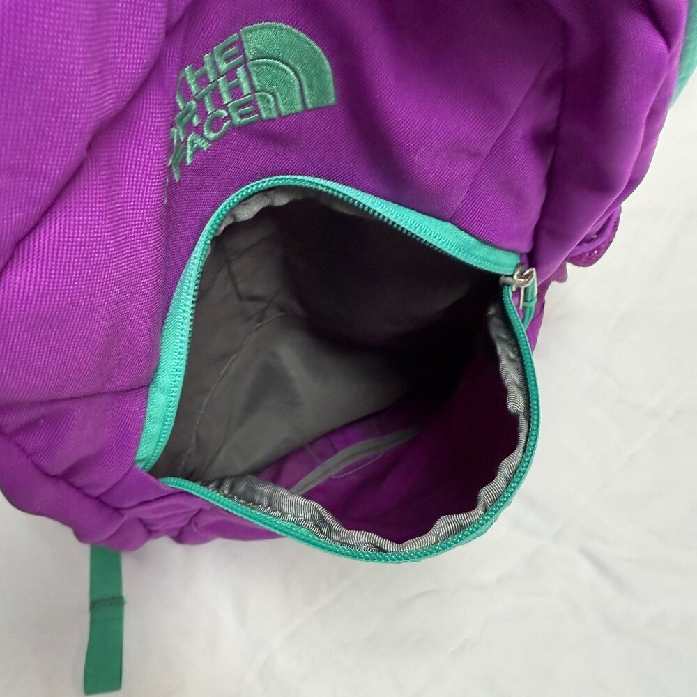 The North Face Haystack Backpack–Grape Purple with Aqua Trim–Laptop Daypack, EUC - Picture 7 of 8